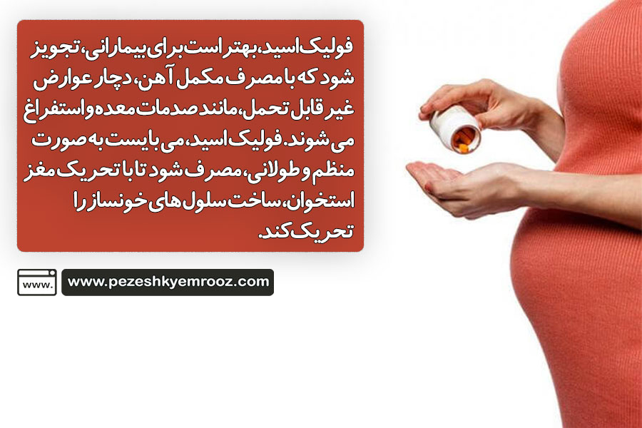 کم خونی| آنمی| قلب| گوارش| تجویزداروی فولیک اسید برای کم خونی